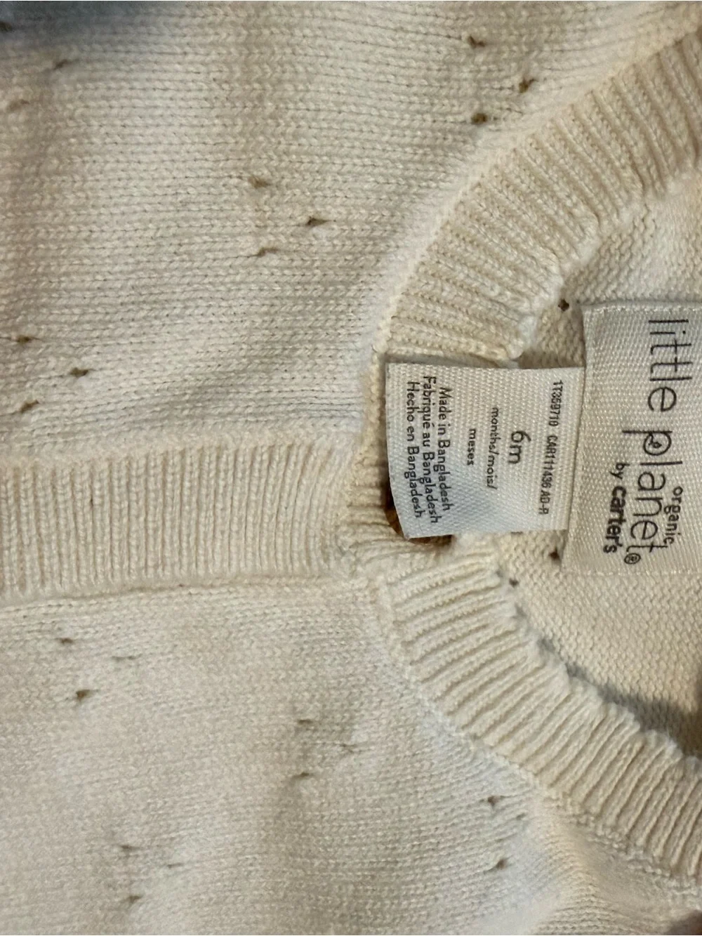 Carter's Pink and Cream Knitted Baby Hoodies & Footie Set